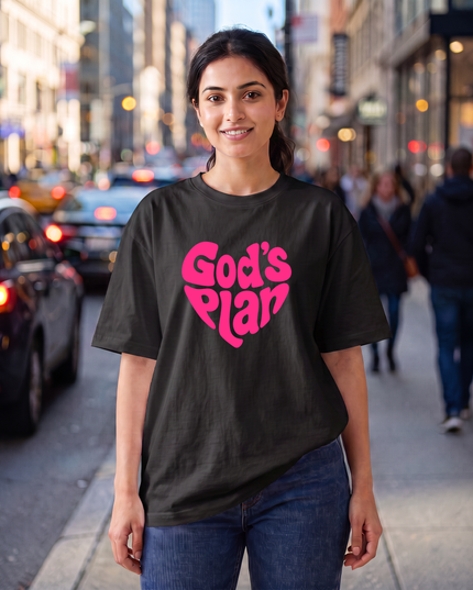 God's Plan Graphic Oversized Women's Classic T-Shirt