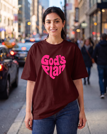 God's Plan Graphic Oversized Women's Classic T-Shirt