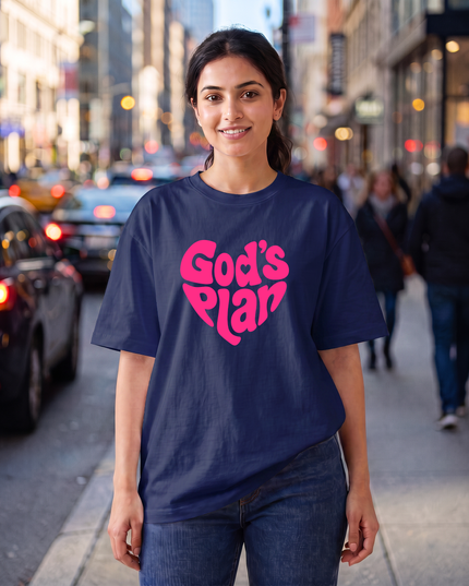 God's Plan Graphic Oversized Women's Classic T-Shirt