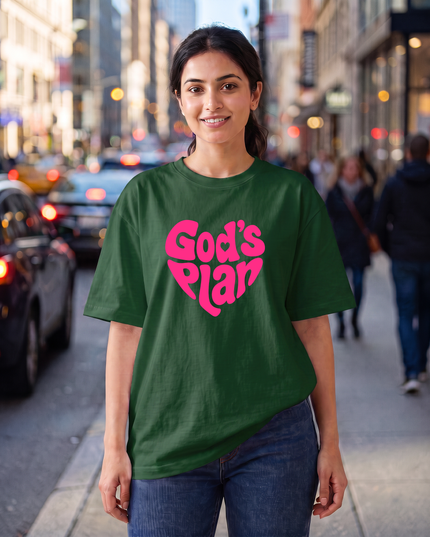 God's Plan Graphic Oversized Women's Classic T-Shirt