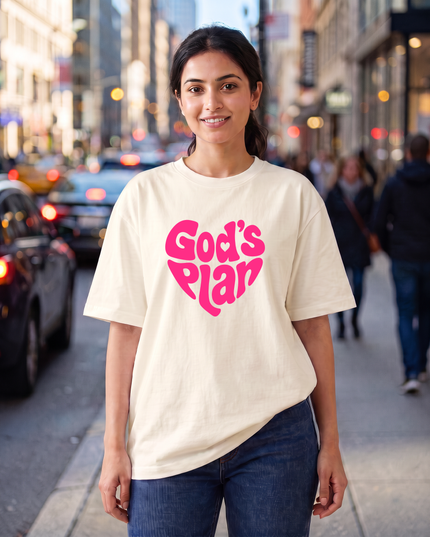 God's Plan Print Women's Oversized Classic T-Shirt