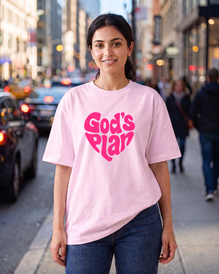 God's Plan Print Women's Oversized Classic T-Shirt