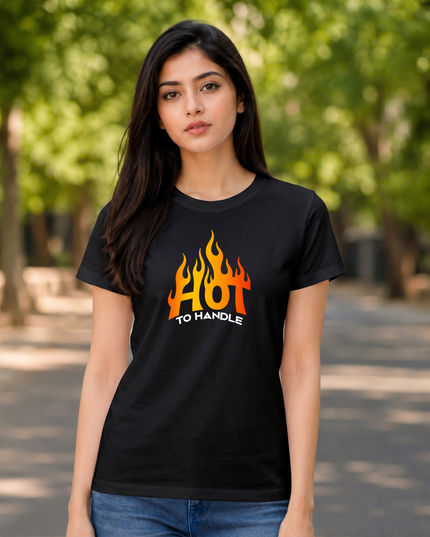 Hot To Handle Graphic Unisex Classic Crew T-Shirt