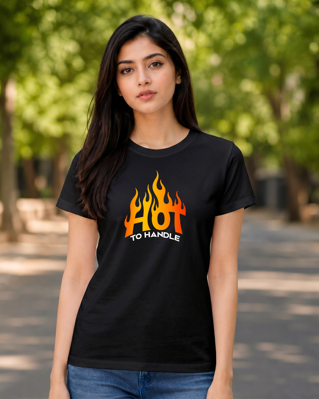Hot To Handle Graphic Unisex Classic Crew T-Shirt