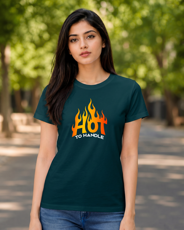 Hot To Handle Graphic Unisex Classic Crew T-Shirt