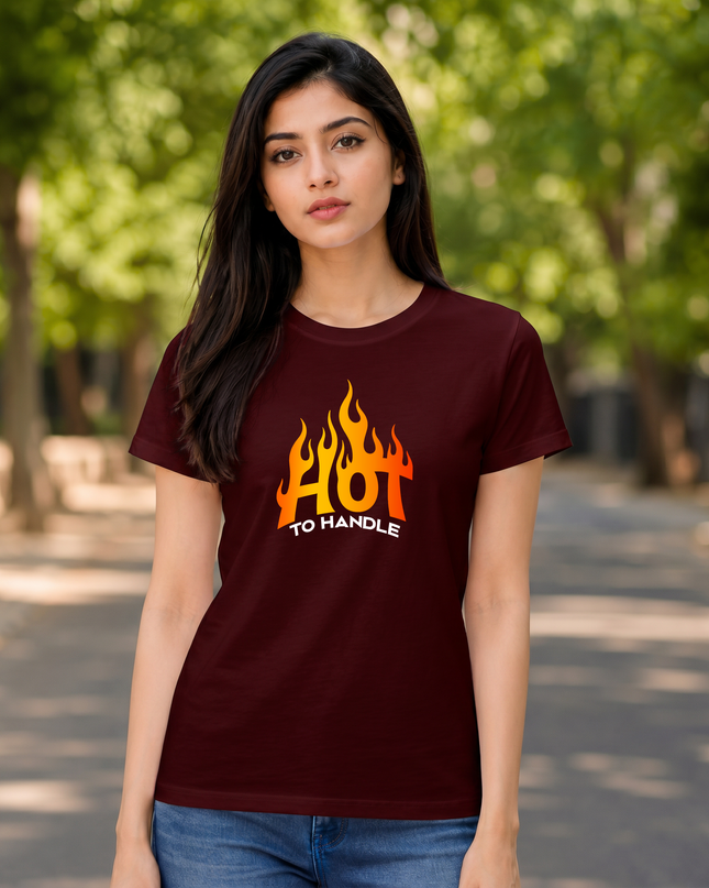 Hot To Handle Graphic Unisex Classic Crew T-Shirt
