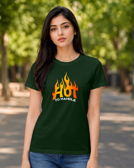 Hot To Handle Graphic Unisex Classic Crew T-Shirt