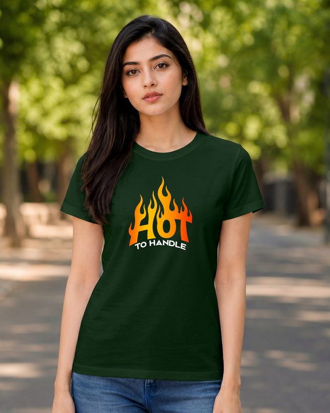 Hot To Handle Graphic Unisex Classic Crew T-Shirt