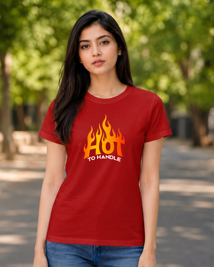Hot To Handle Graphic Unisex Classic Crew T-Shirt