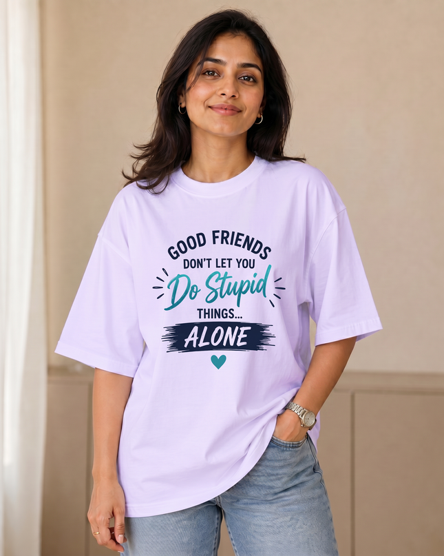 Good Friends Women's Oversized Classic T-Shirt