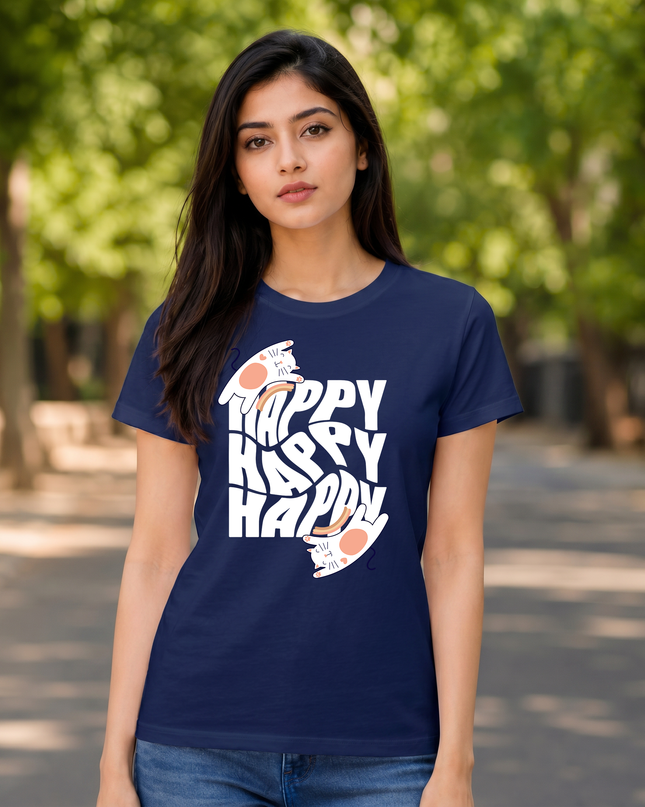 Happy Cats Unisex Classic Crew T-Shirt