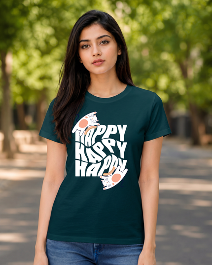 Happy Cats Unisex Classic Crew T-Shirt