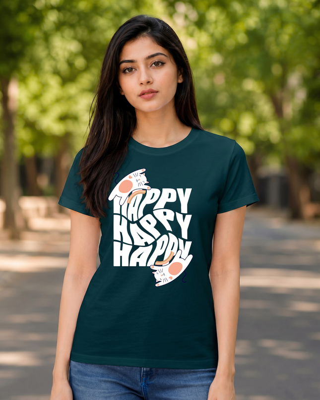 Happy Cats Unisex Classic Crew T-Shirt