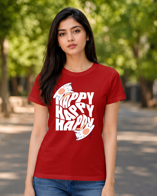 Happy Cats Unisex Classic Crew T-Shirt