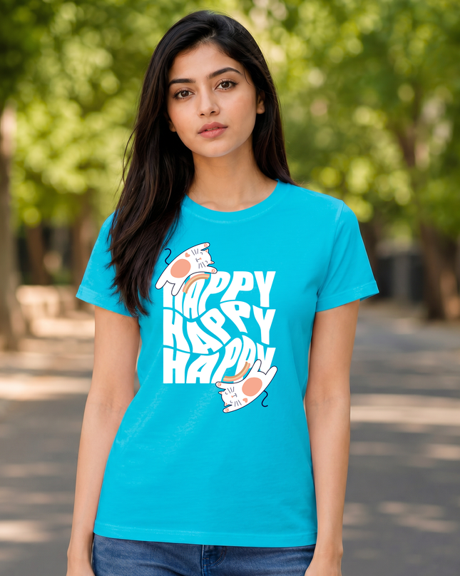 Happy Cats Unisex Classic Crew T-Shirt