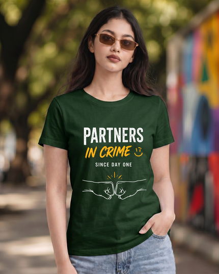 Partners In Crime Women's Classic Crew T-Shirt