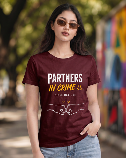 Partners In Crime Women's Classic Crew T-Shirt
