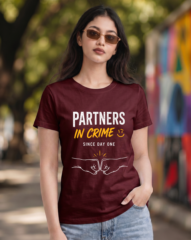 Partners In Crime Women's Classic Crew T-Shirt