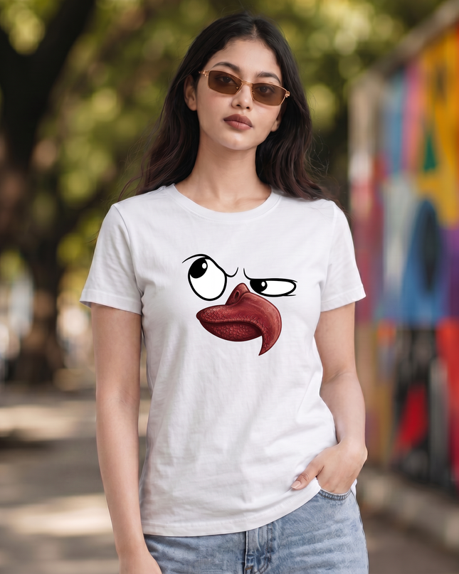 Eagle Face Graphic Unisex Classic Crew T-Shirt