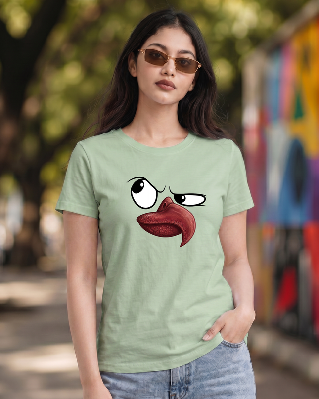 Eagle Face Graphic Unisex Classic Crew T-Shirt