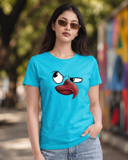 Eagle Face Graphic Unisex Classic Crew T-Shirt