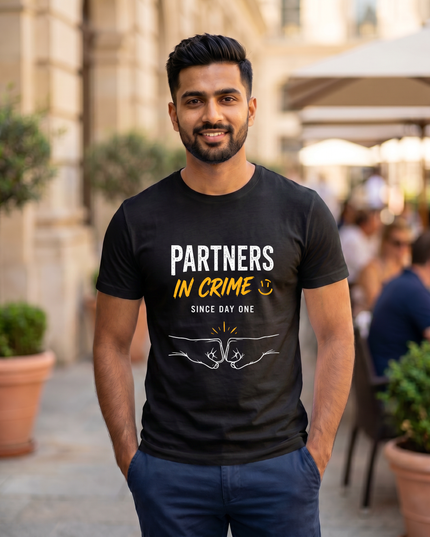 Partners In Crime Graphic Regular Fit Classic Crew T-Shirt