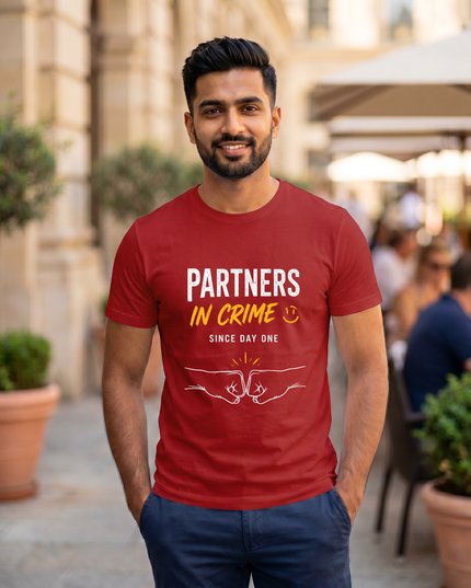 Partners In Crime Graphic Regular Fit Classic Crew T-Shirt