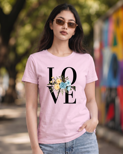 Floral Love Unisex Classic Crew T-Shirt
