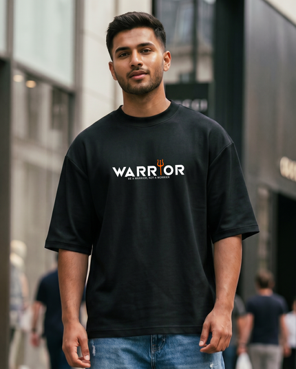 Warrior Print Unisex Oversized Classic T-Shirt