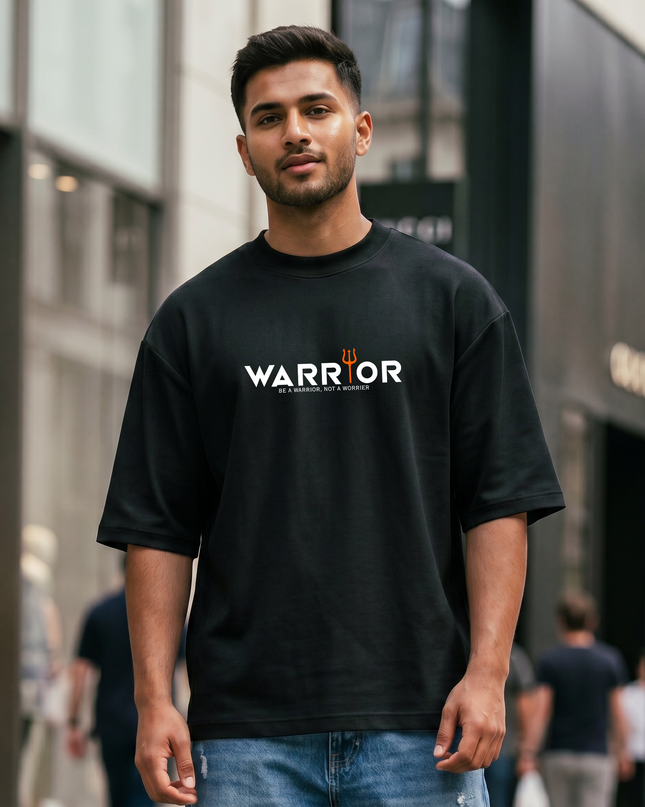 Warrior Print Unisex Oversized Classic T-Shirt