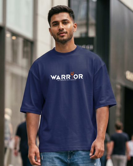 Warrior Print Unisex Oversized Classic T-Shirt