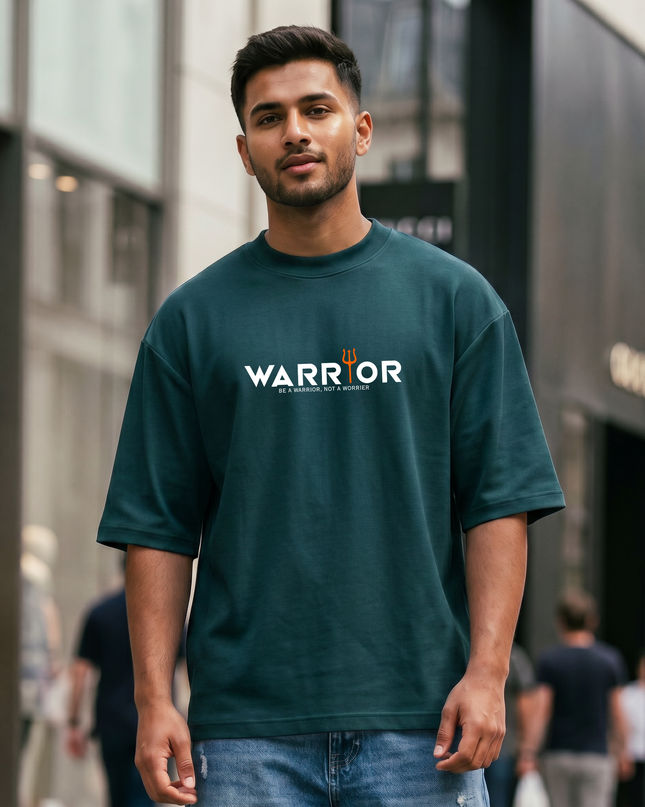 Warrior Print Unisex Oversized Classic T-Shirt