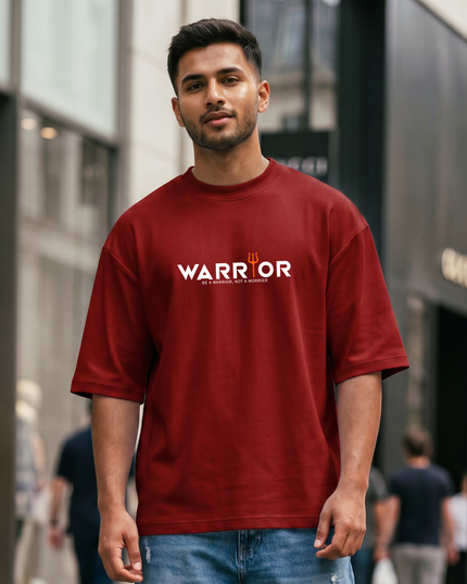 Warrior Print Unisex Oversized Classic T-Shirt
