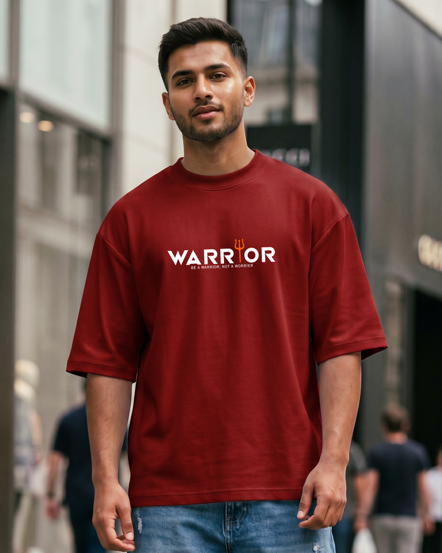 Warrior Print Unisex Oversized Classic T-Shirt