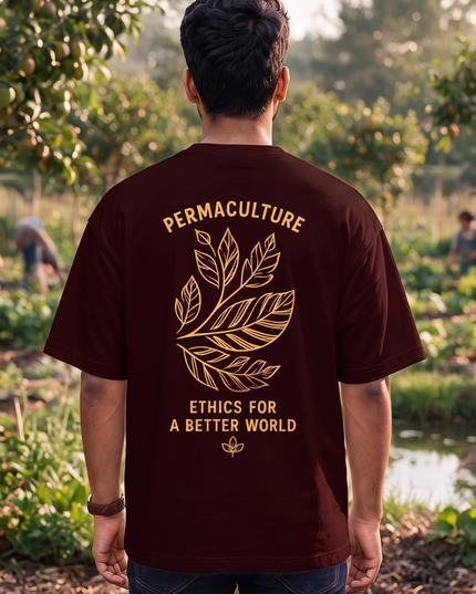 Earth Care People Care Fair Share Graphic Oversized Classic T-Shirt