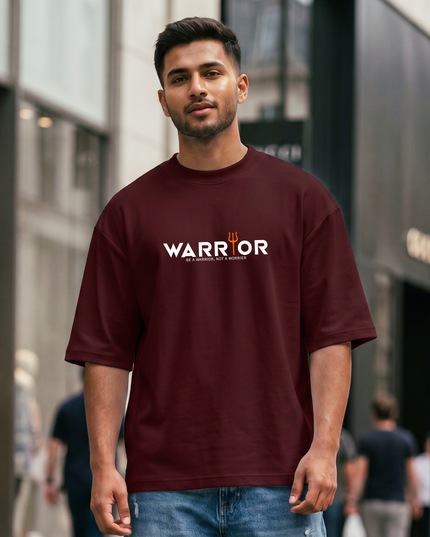 Warrior Print Unisex Oversized Classic T-Shirt