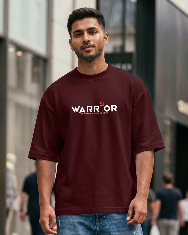 Warrior Print Unisex Oversized Classic T-Shirt