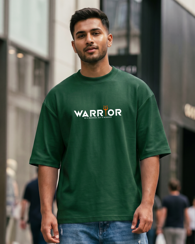 Warrior Print Unisex Oversized Classic T-Shirt