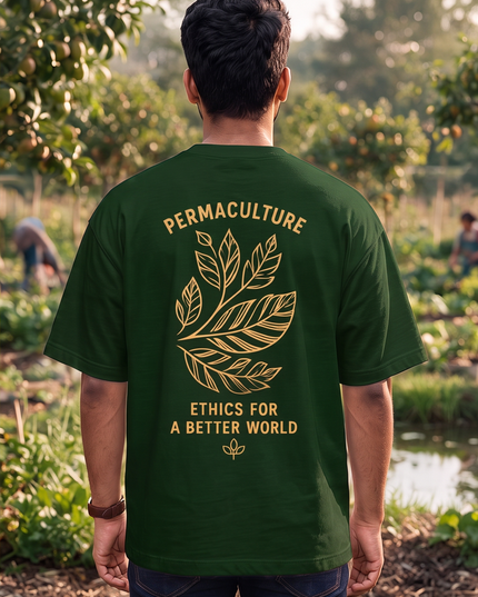 Earth Care People Care Fair Share Graphic Oversized Classic T-Shirt