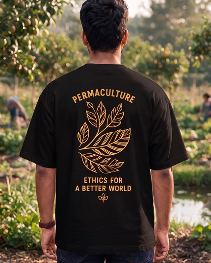 Earth Care People Care Fair Share Graphic Oversized Classic T-Shirt