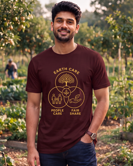 Earth Care People Care Fair Share Graphic Classic Crew T-Shirt