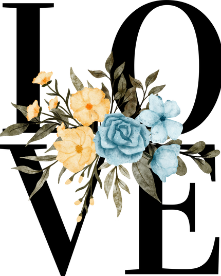 Blooming Love Typography Women's Classic T-Shirt