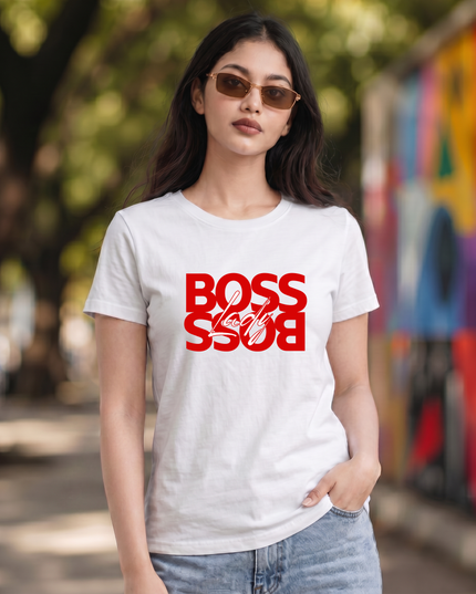 Boss Lady Reflection Unisex Classic Crew T-Shirt