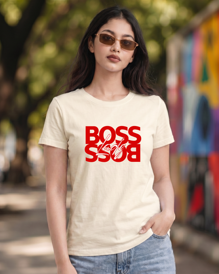 Boss Lady Reflection Unisex Classic Crew T-Shirt