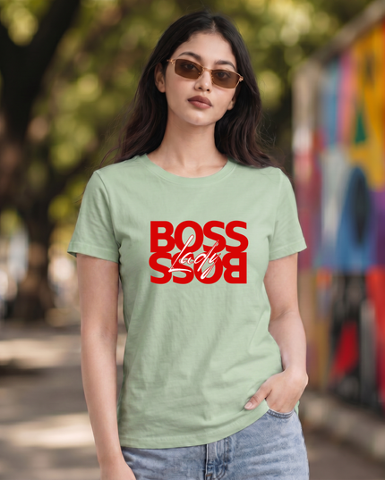 Boss Lady Reflection Unisex Classic Crew T-Shirt