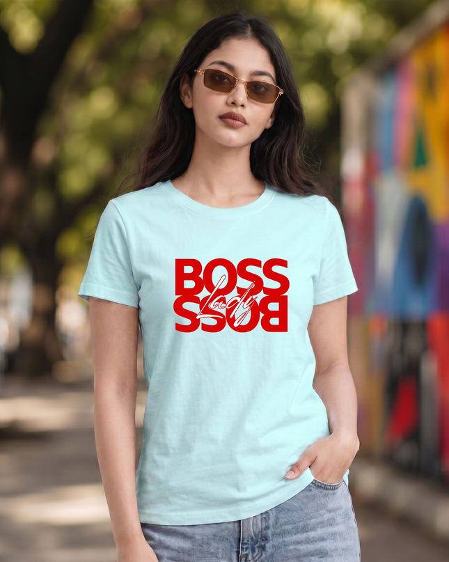 Boss Lady Reflection Unisex Classic Crew T-Shirt
