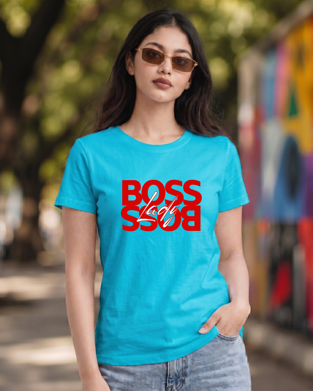 Boss Lady Reflection Unisex Classic Crew T-Shirt