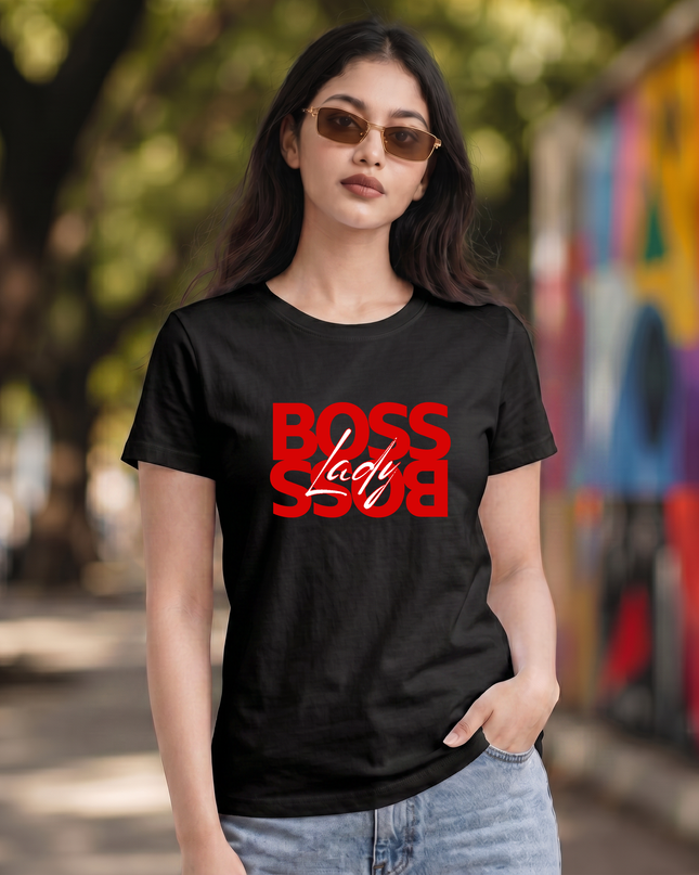 Boss Lady Reflection Unisex Classic Crew T-Shirt
