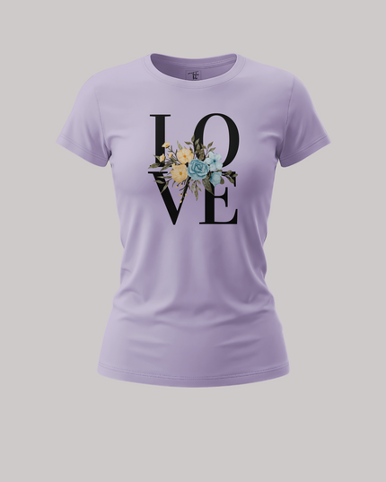 Blooming Love Typography Women's Classic T-Shirt