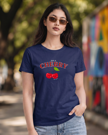Cherry Graphic Unisex Classic Crew T-Shirt
